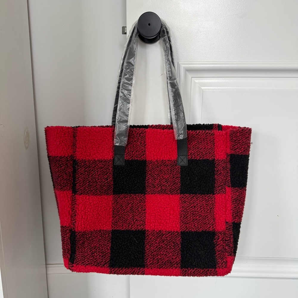 NWOT Buffalo Check Tote Bag Purse